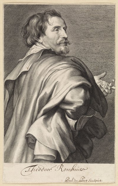 Portrait of Theodoor Rombouts by Paulus Pontius
